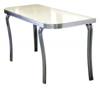 Bel Air Retro Furniture Diner Half Table WO24 - 151 x 60