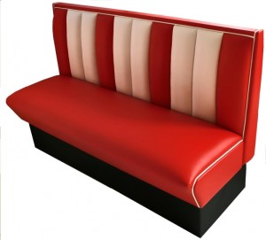 Retro Furniture Diner Booth HW150 - Hollywood Three Seater