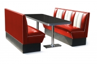 Retro Furniture Diner Booth - Hollywood Six Seater Set