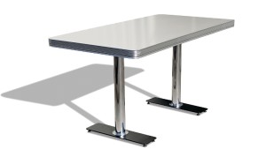 Bel Air Retro Furniture Diner Booth Table TO25W - 150 x 76