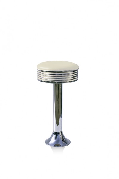Bel Air Retro Furniture Diner Floor Fix Swivel Barstool - BS27