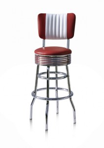 Bel Air Retro Furniture Diner Swivel Seat Barstool - BS29CB