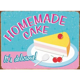Retro Enamelled Sign - Home Made Cake