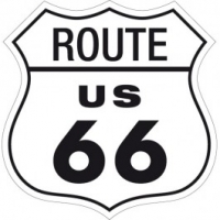 Retro Enamelled Sign - Route 66