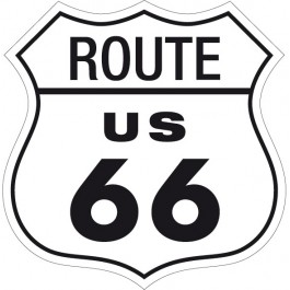 Retro Enamelled Sign - Route 66