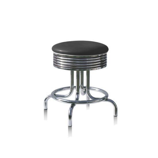Bel Air Retro Furniture Diner Swivel Seat Under-Table Stool - BS