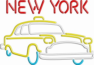 NEON SIGN - New York Cab