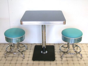 Bel Air Retro Furniture Diner Mini Stool Set
