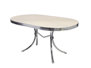 Bel Air Retro Furniture Diner Oval Table TO26 - 150 x 88
